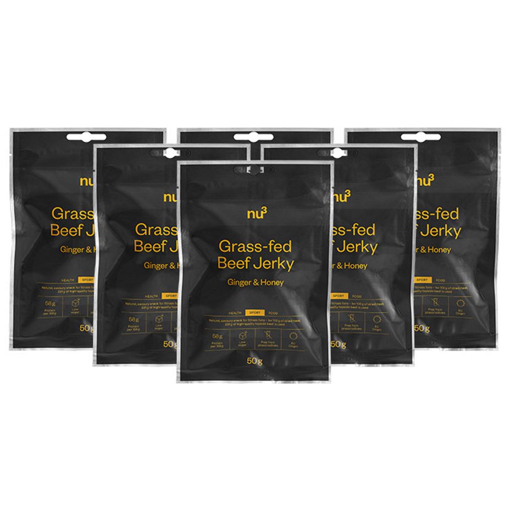 nu3 Beef Jerky, Ingwer-Honig