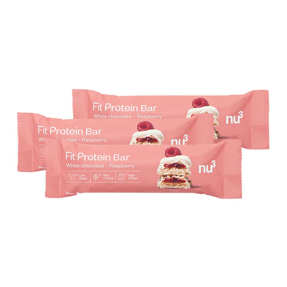 nu3 Fit Protein Bar, White Chocolate Raspberry