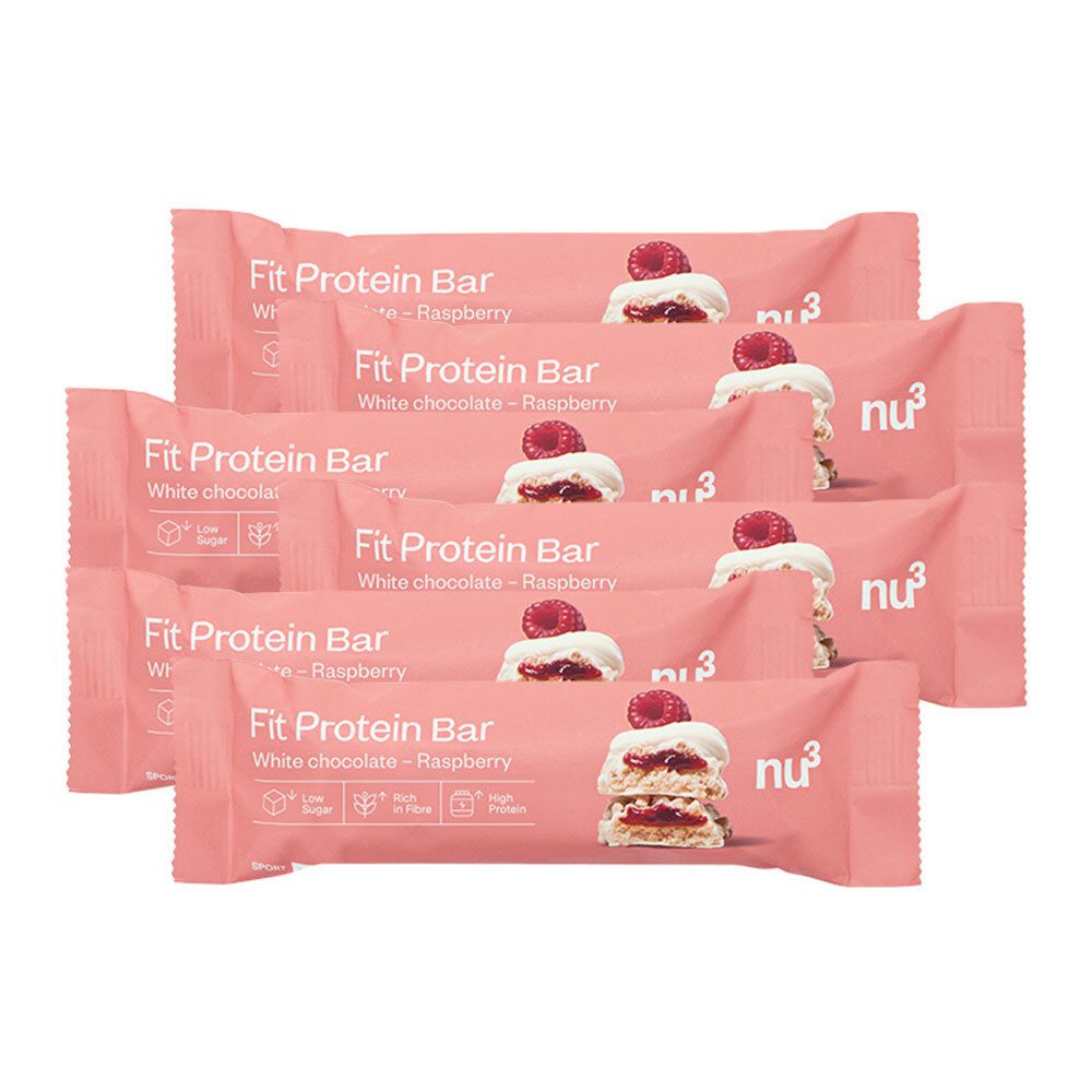 nu3 Fit Protein Bar, White Chocolate Raspberry