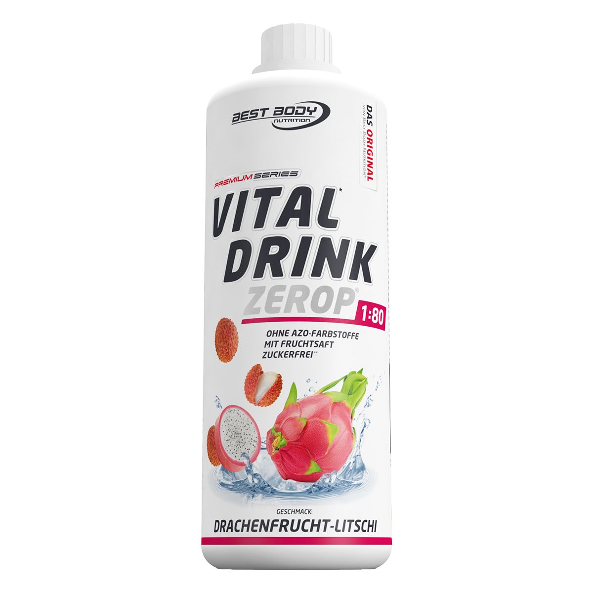 BEST BODY NUTRITION VITAL DRINK ZEROP® DRACHENFRUCHT-LITSCHI