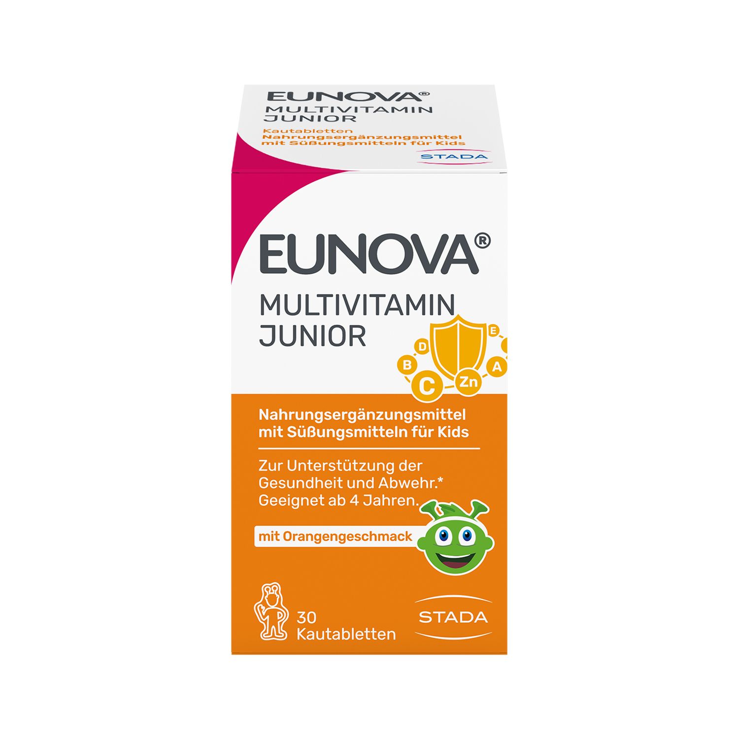 EUNOVA Junior Kautabletten mit Orangengeschmack