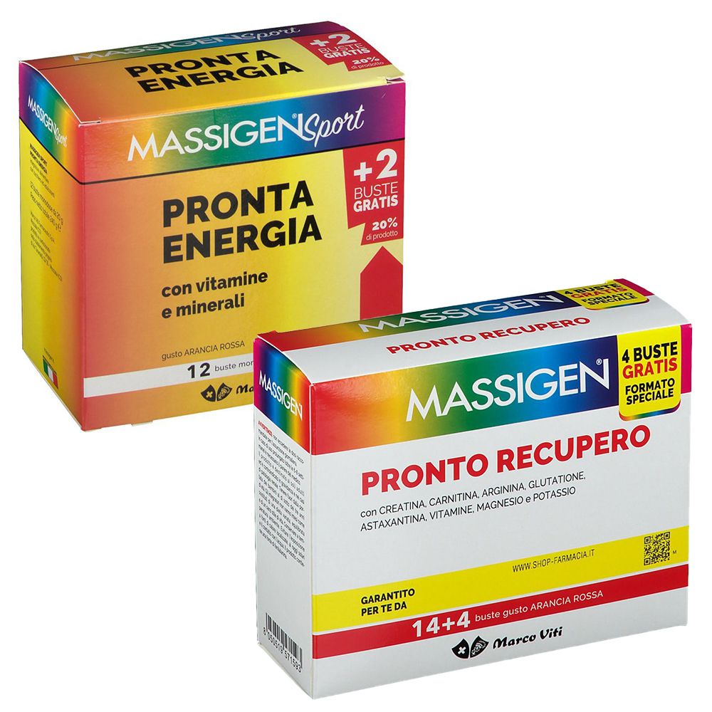 MASSIGEN® Sport Pronta Energia + MASSIGEN® Pronto Recupero