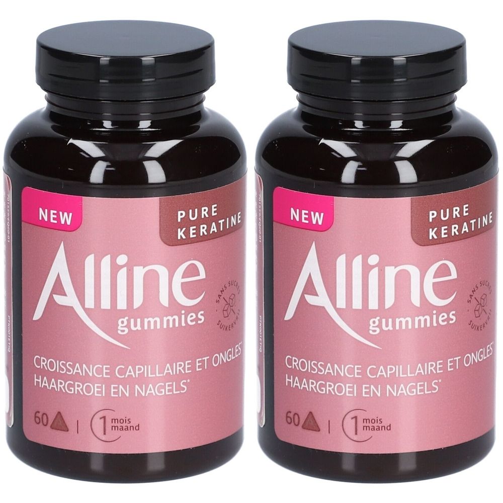 Alline Gummies Pure Keratin - Haar- und Nagelwachstum
