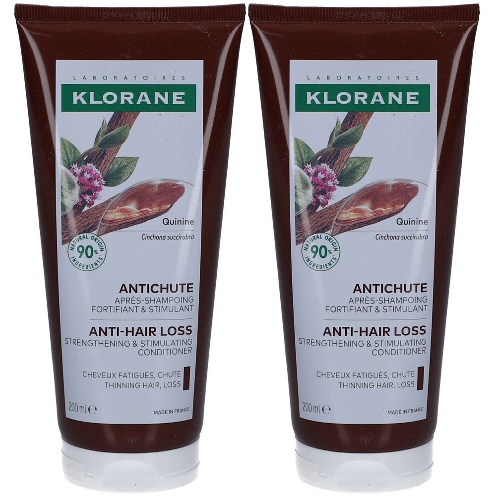 Klorane Force - Müdes Haar | Antichute Kräftigende & stimulierende Haarspülung mit Chinin