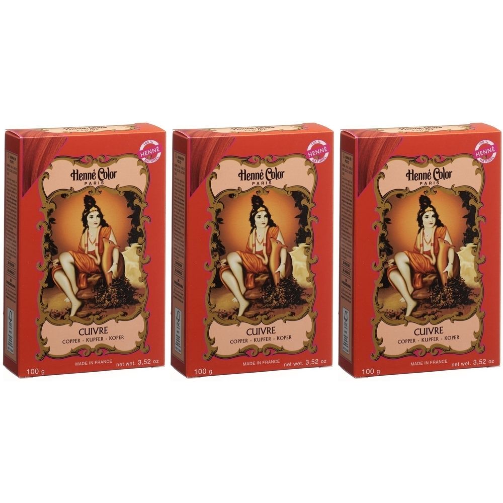 Henna Color 100g Naturhaarfärbemittel Hennè Pulver Pflanzen Haar Farbe Öko NEU Kupfer