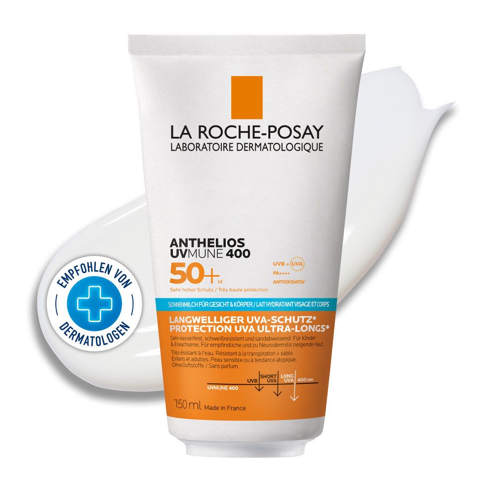 La Roche Posay Anthelios UV Mune 400 Hydratisierende Gesicht + Körper Milch LSF 50+