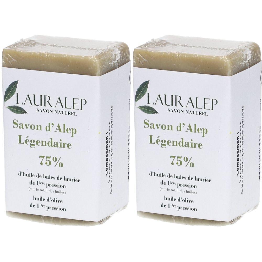 Lauralep® Aleppo-Seife 75 % Lorbeeröl Naturseife für Haut & Haar