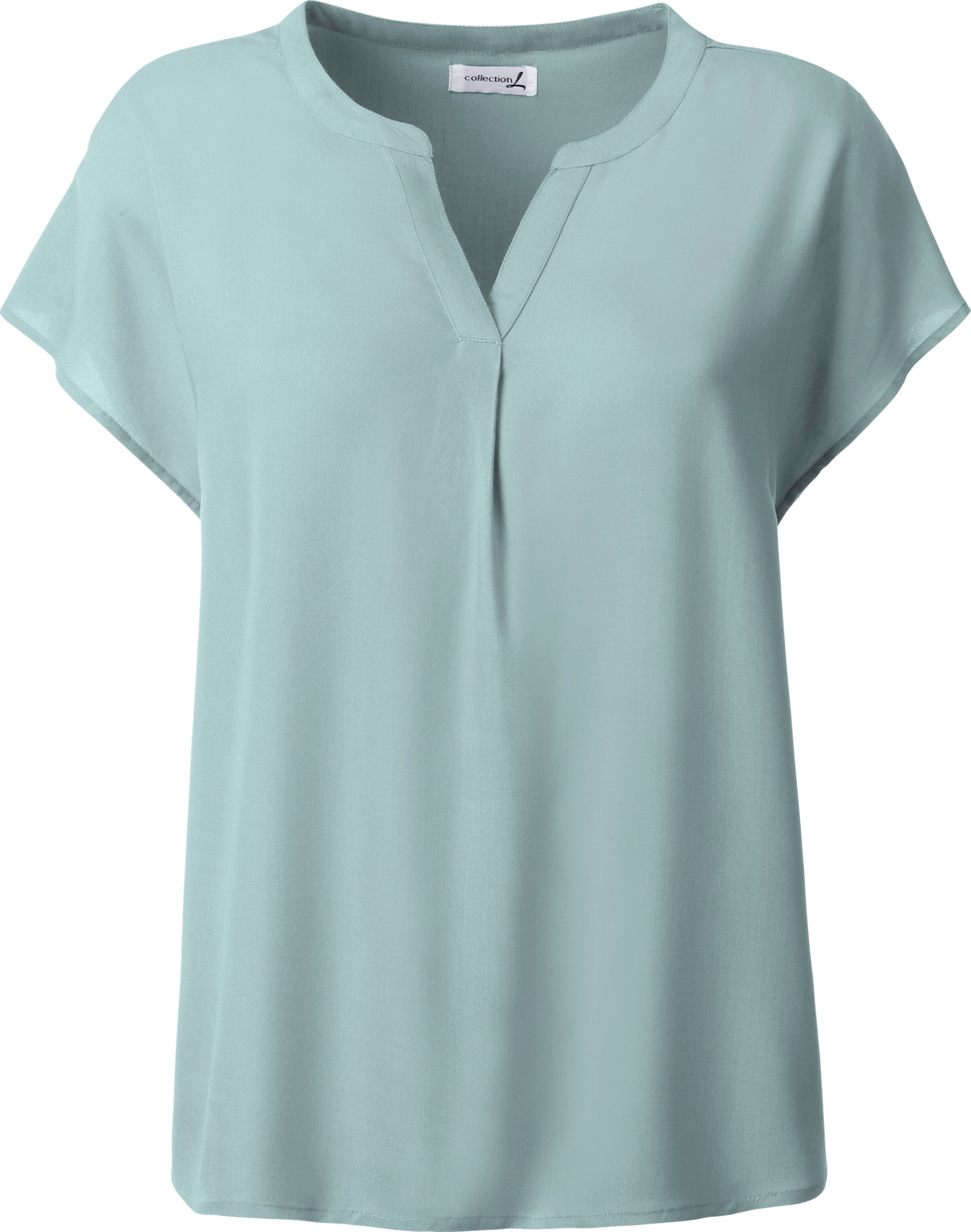 Kurzarm-Bluse in mint von heine