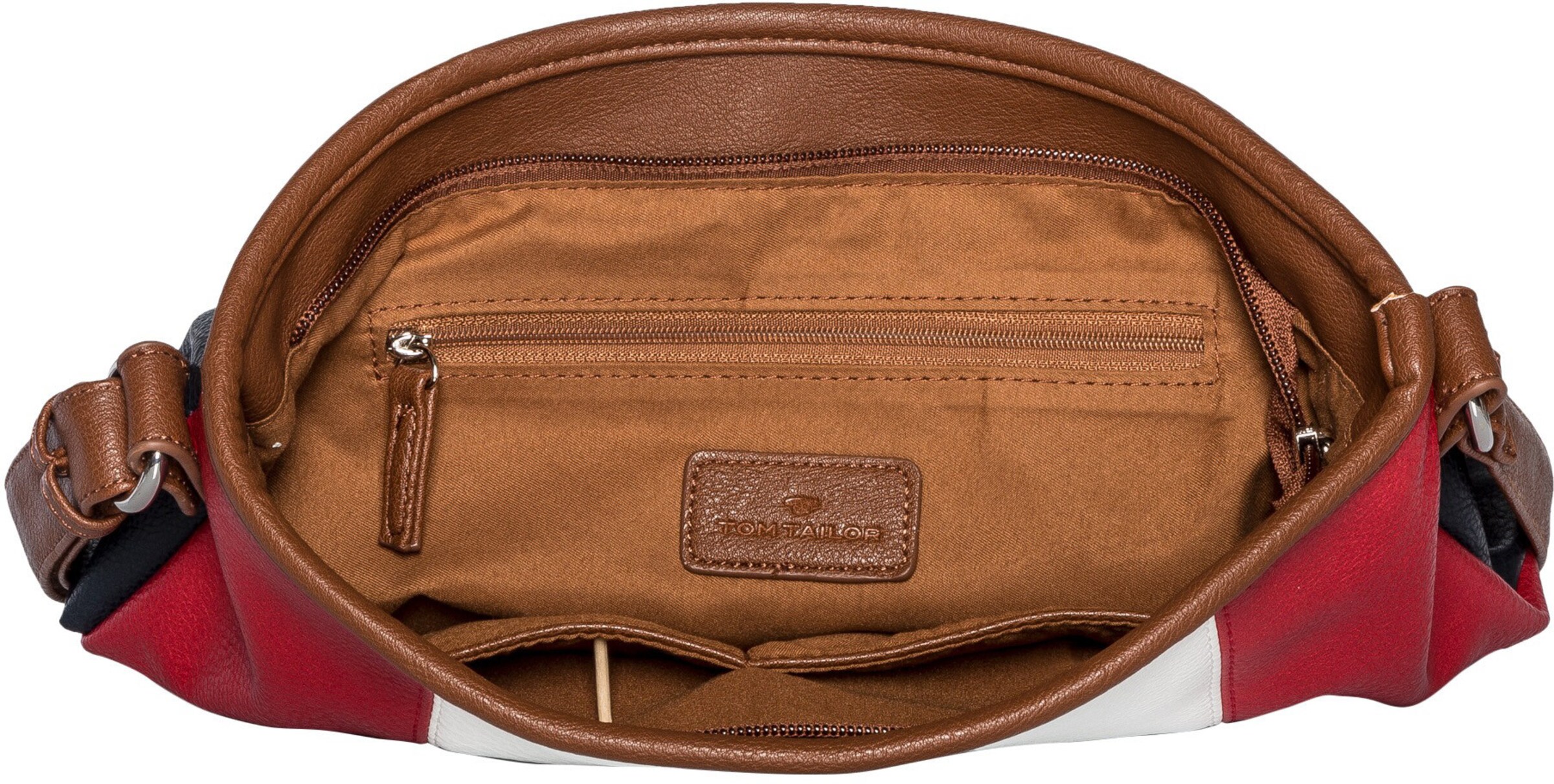 Umhängetasche in marine-weiss-rot von TOM TAILOR