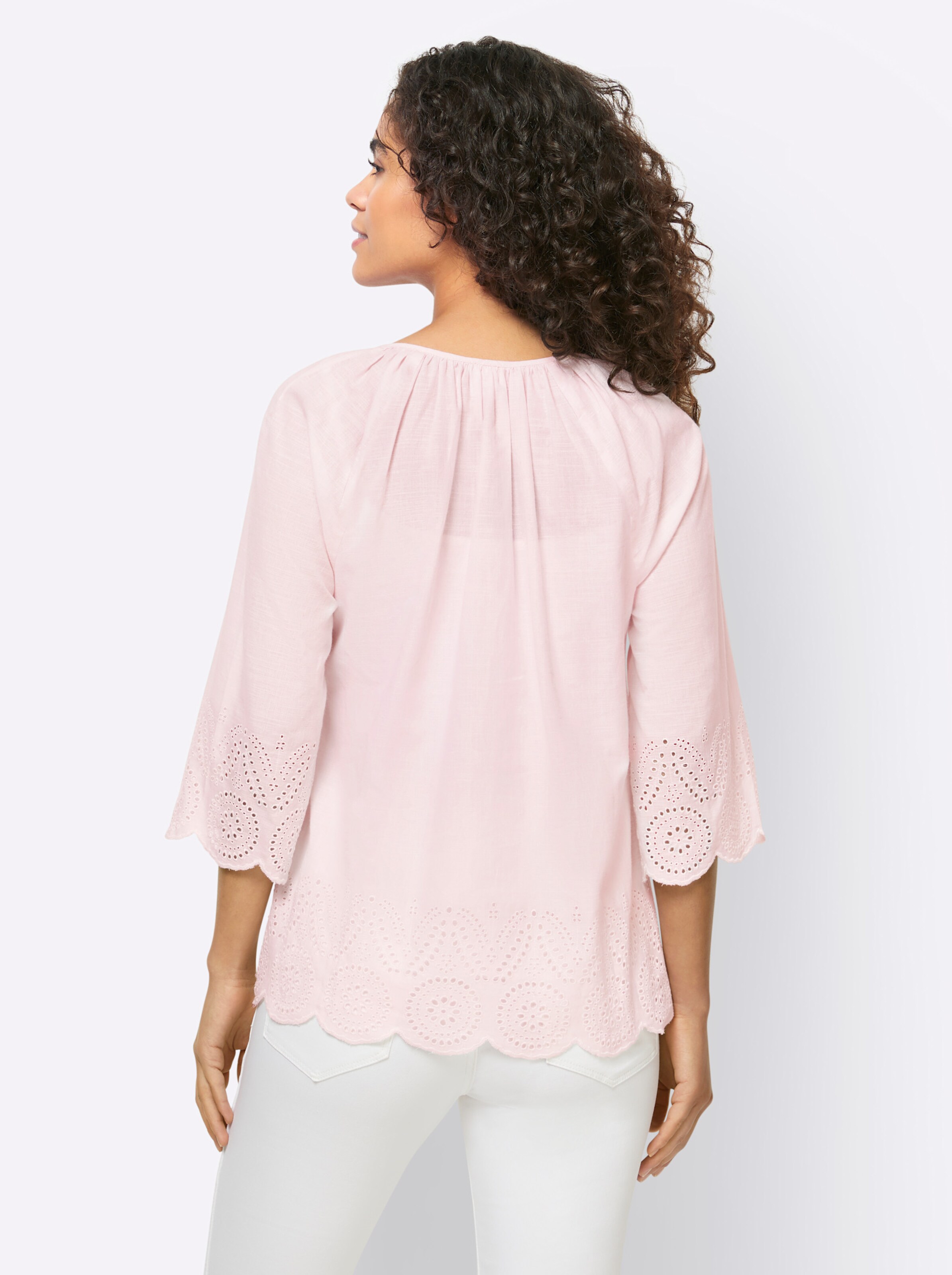 Bluse in hellrosé von heine
