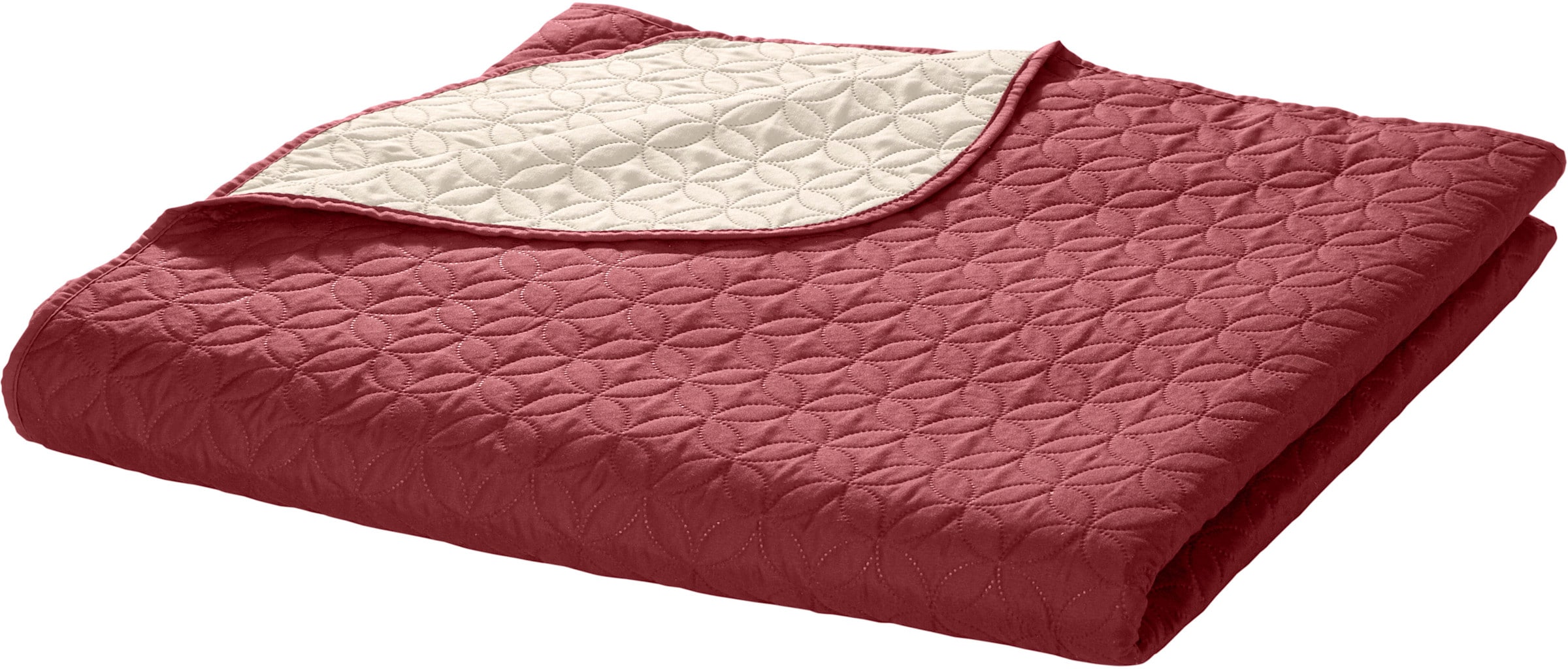 Tagesdecke in bordeaux-beige von heine home