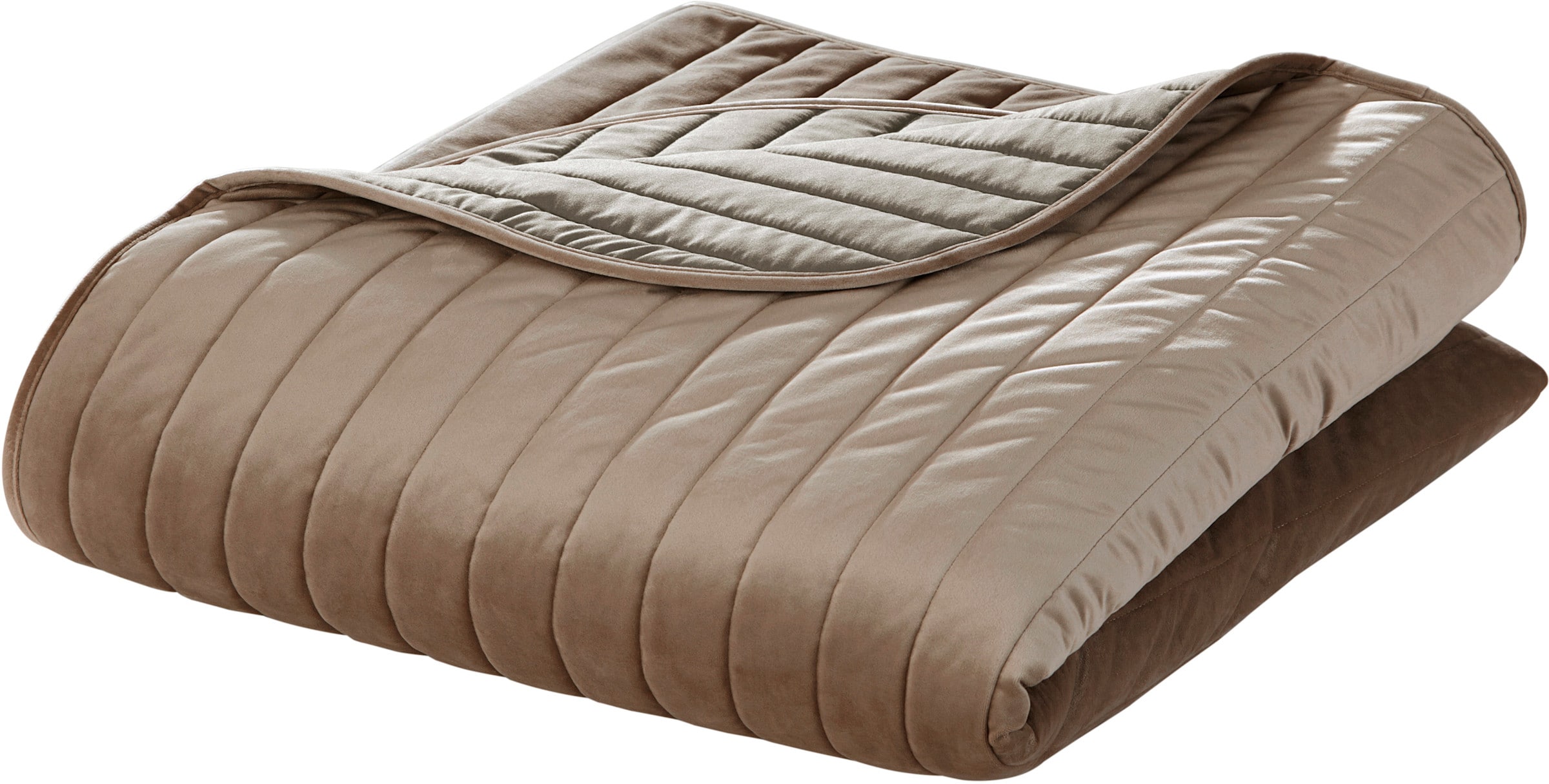 Tagesdecke in taupe von heine home