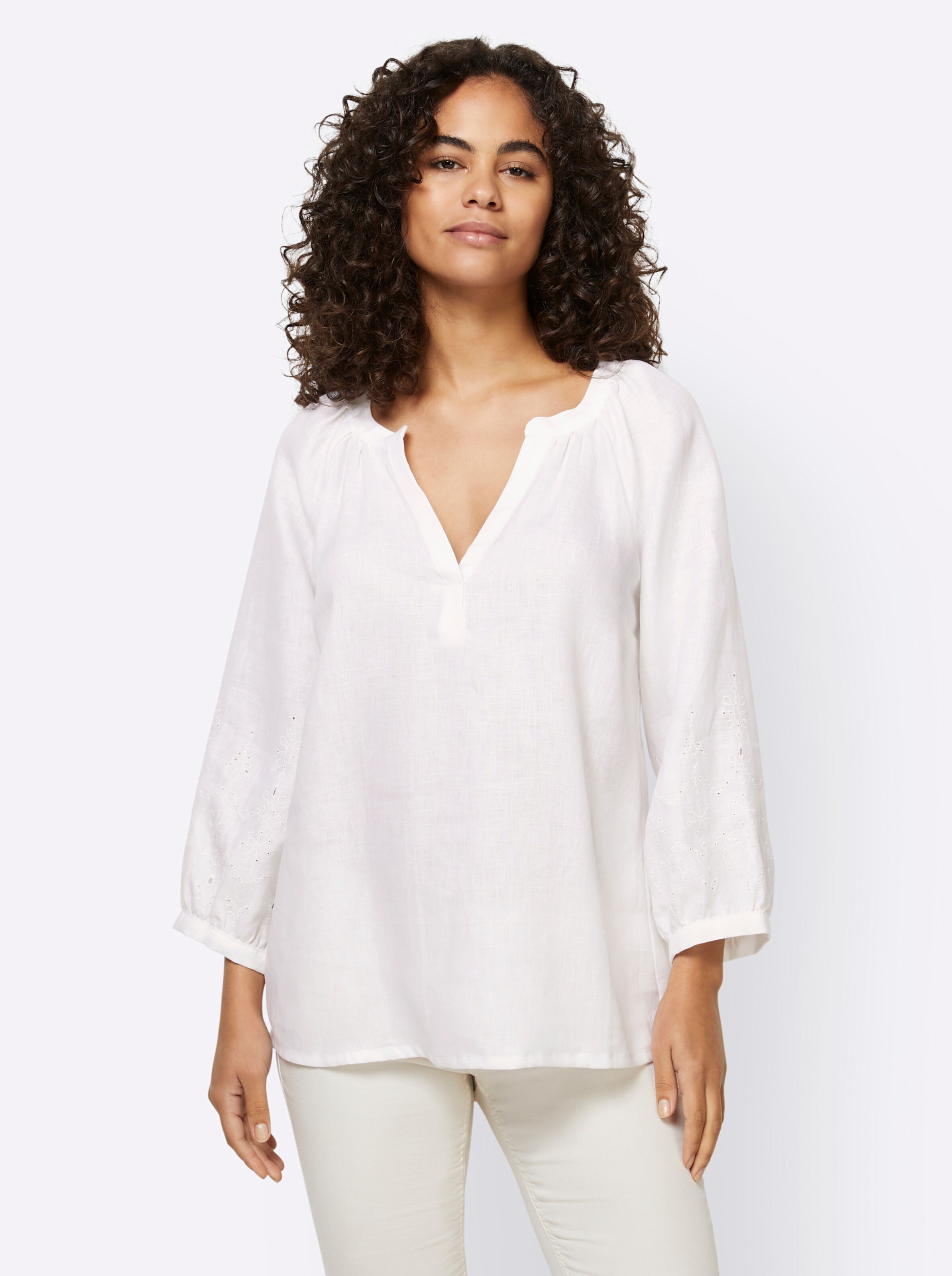 Bluse in weiss von heine