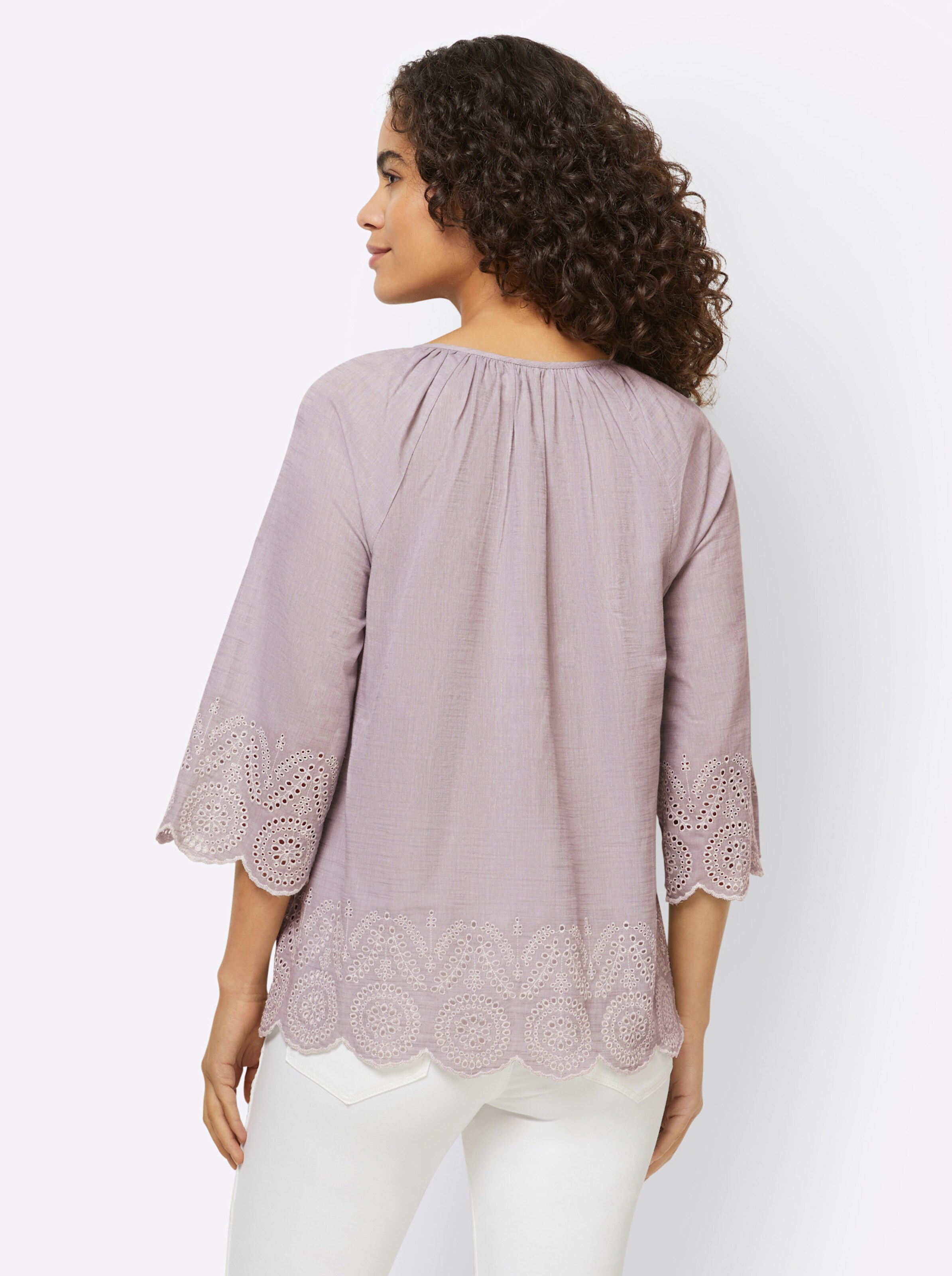 Bluse in steingrau von heine