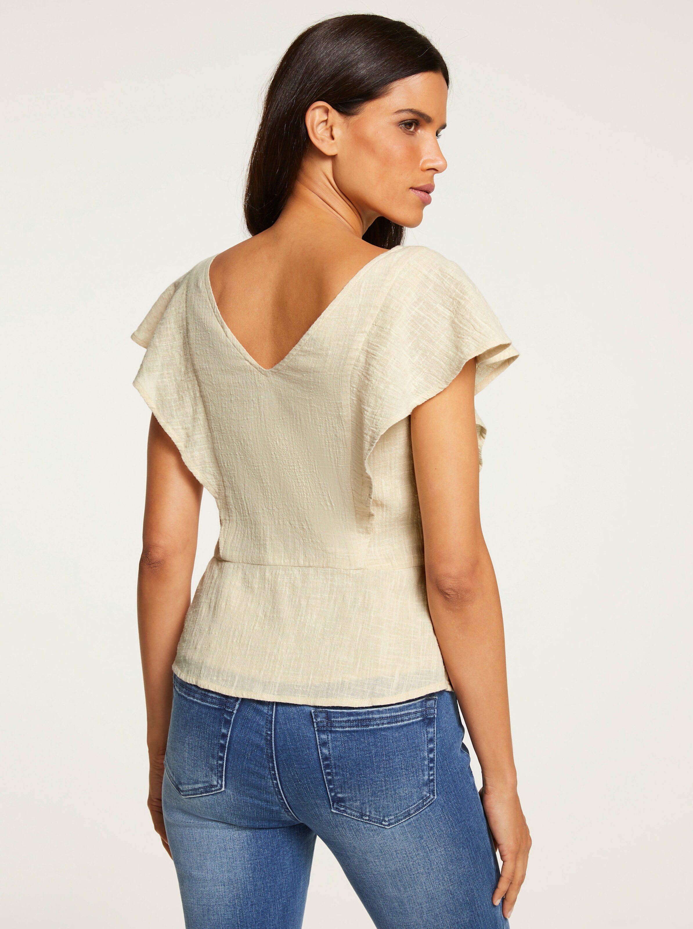 Bluse in beige von heine