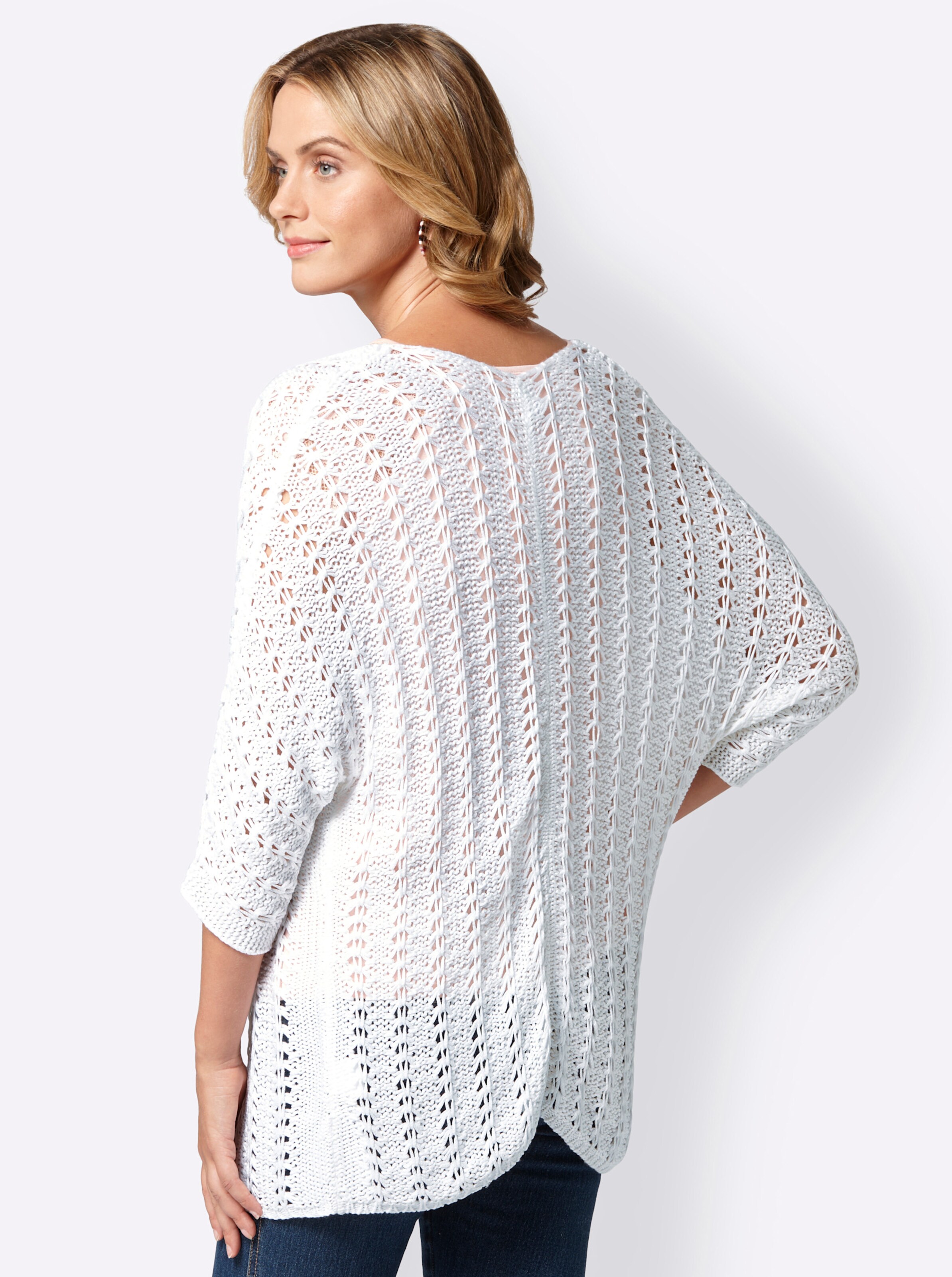 Strickjacke in weiss von heine