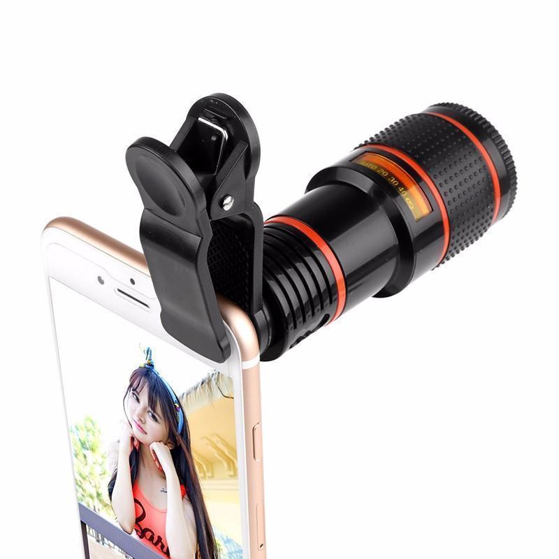 12 x Zoom Smartphone Teleskop Objektiv + Für Tablet