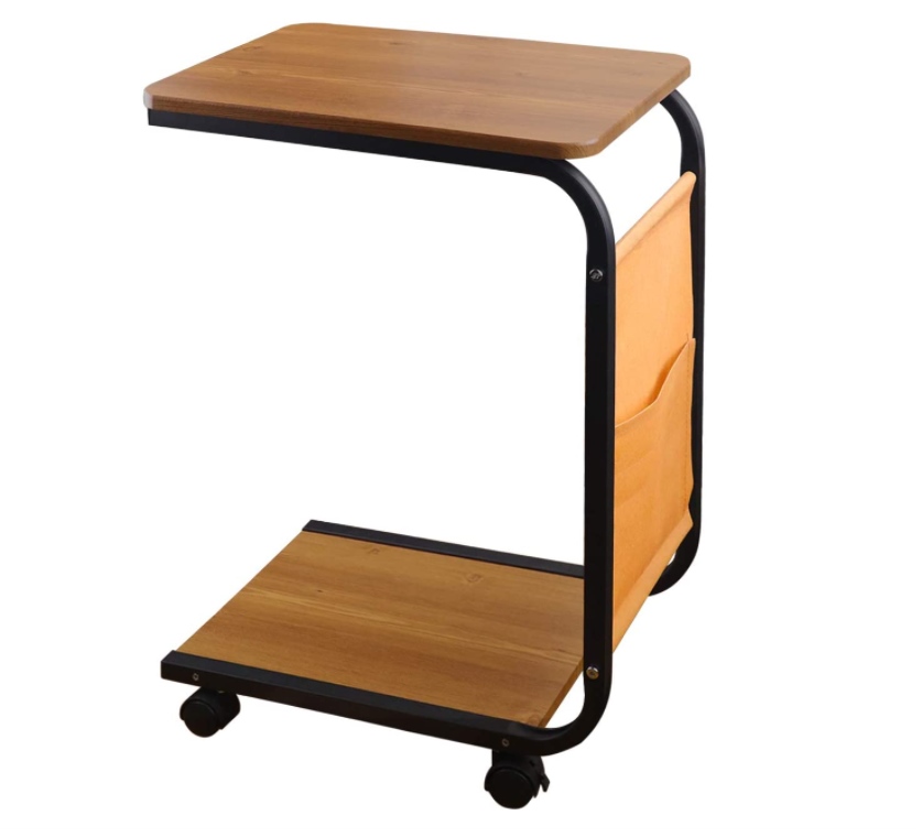 Beistelltisch, Laptoptisch, Bett, Sofa mit Rollen und Ablagefach