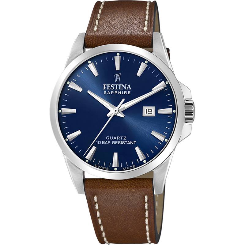Festina Swiss Made F20025/3 Sapphire Blau Herrenuhr