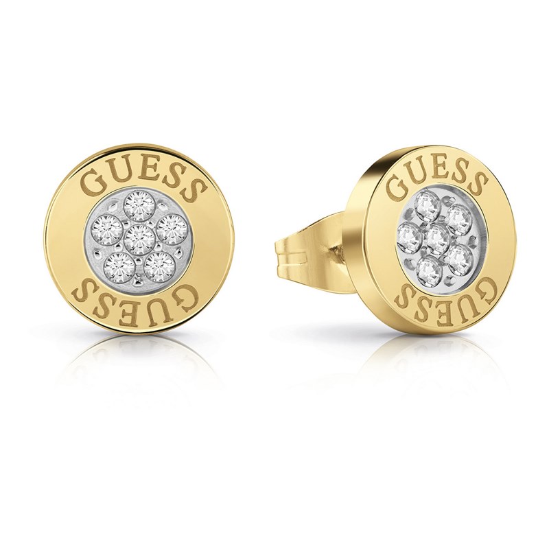 Guess JUBE02158JWYG Studs Party goldfarbene Ohrknöpfe