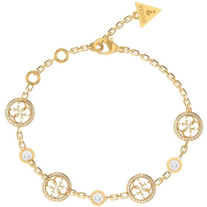 Guess JUBB02145JW Life in 4G Goldfarbenes Damenarmband