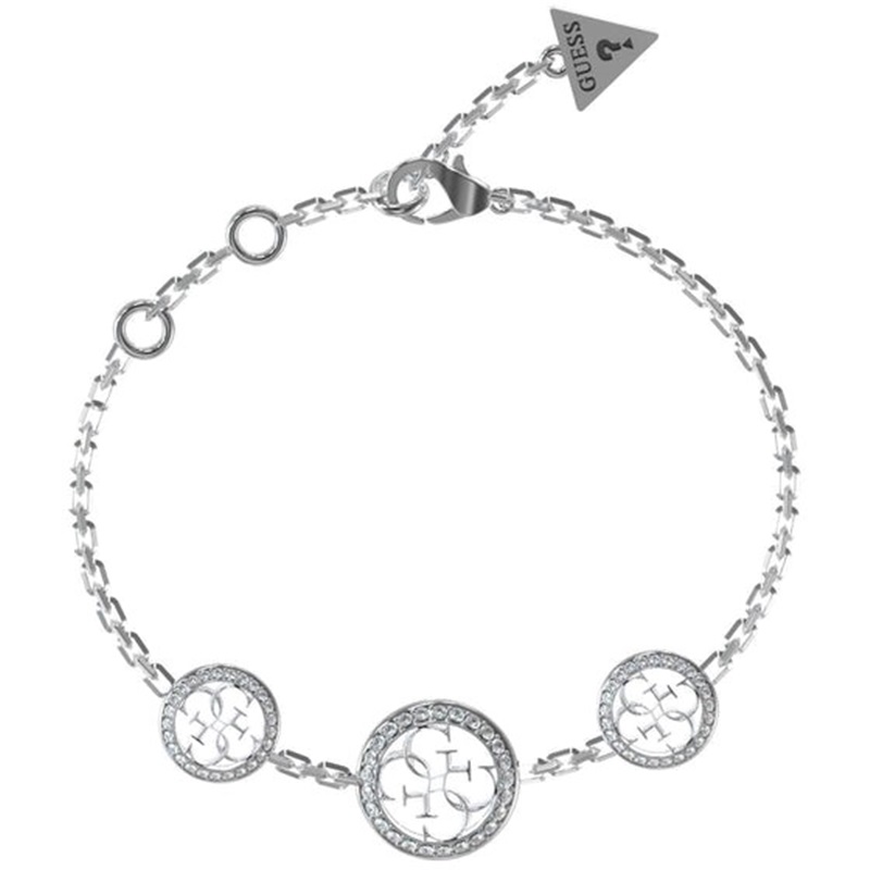 Guess JUBB02145JWRHU Life In 4G Silberfarbenes Damen Armband