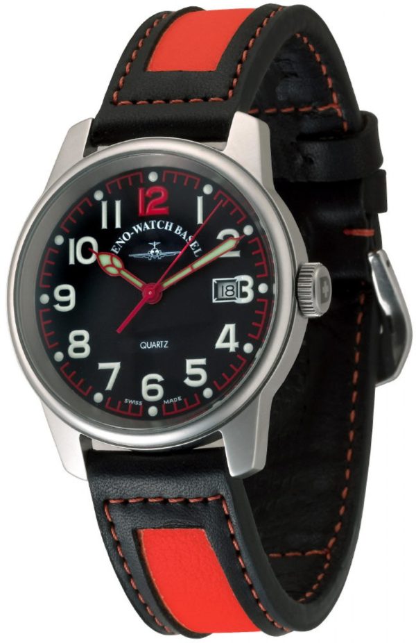 Zeno-Watch Basel Pilot Classic 3315Q-matt-a17 Herren