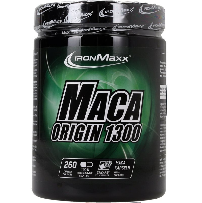 Ironmaxx Maca Origin 800 od. 1300, 130 od. 260 Kapseln