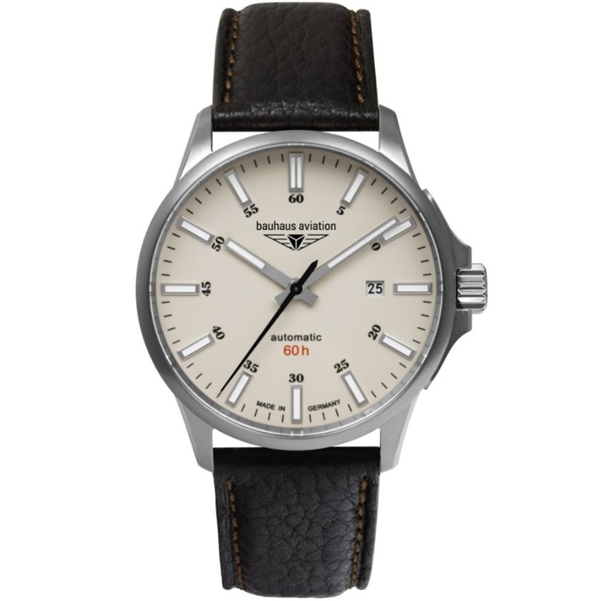 Bauhaus 28645 Bauhaus Aviation Titanium Automatik Herrenuhr