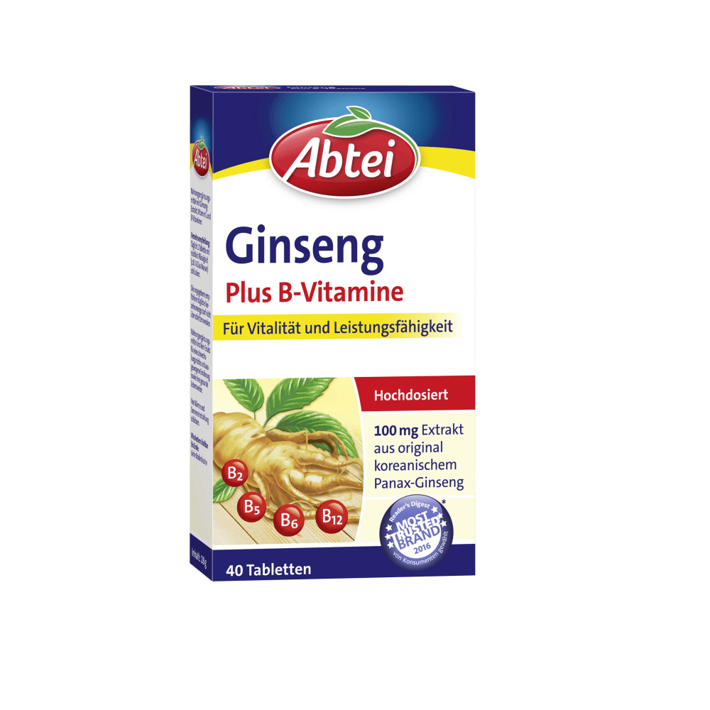 Ginseng Plus B-Vitamine (40 Tabletten)