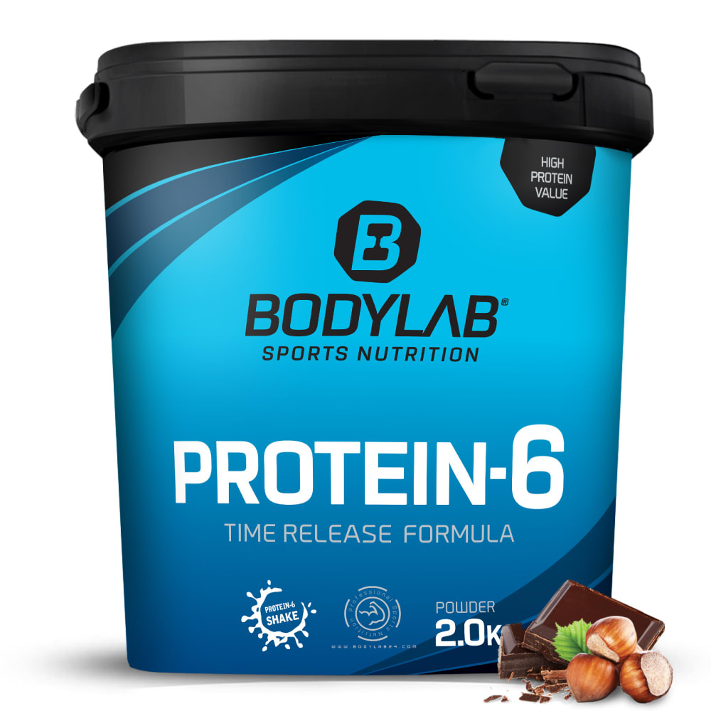 Protein-6 - 2000g - Schokolade-Haselnuss