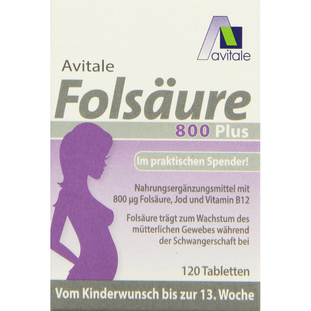 Folsäure 800 Plus (120 Tabletten)