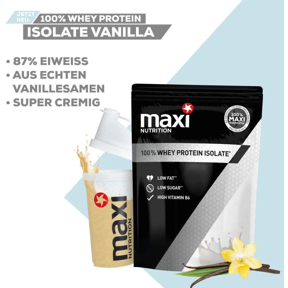 100% Whey Protein Isolat - 1000g - Vanille