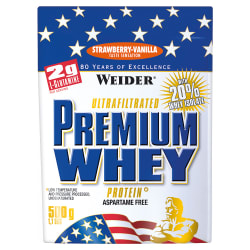 Premium Whey Protein - 500g - Erdbeer-Vanille