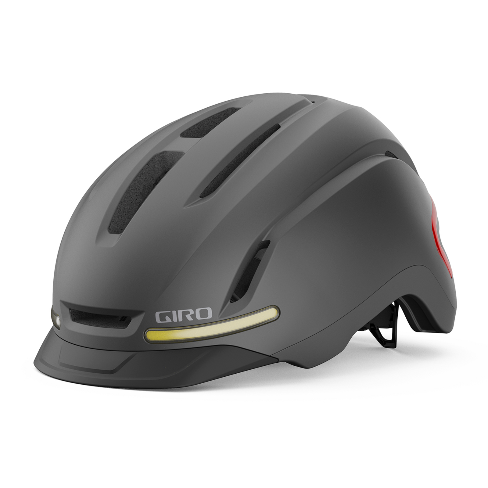 Giro Ethos LED MIPS Stadt- und E-Bike Helm Unisex, grau, Grösse: L