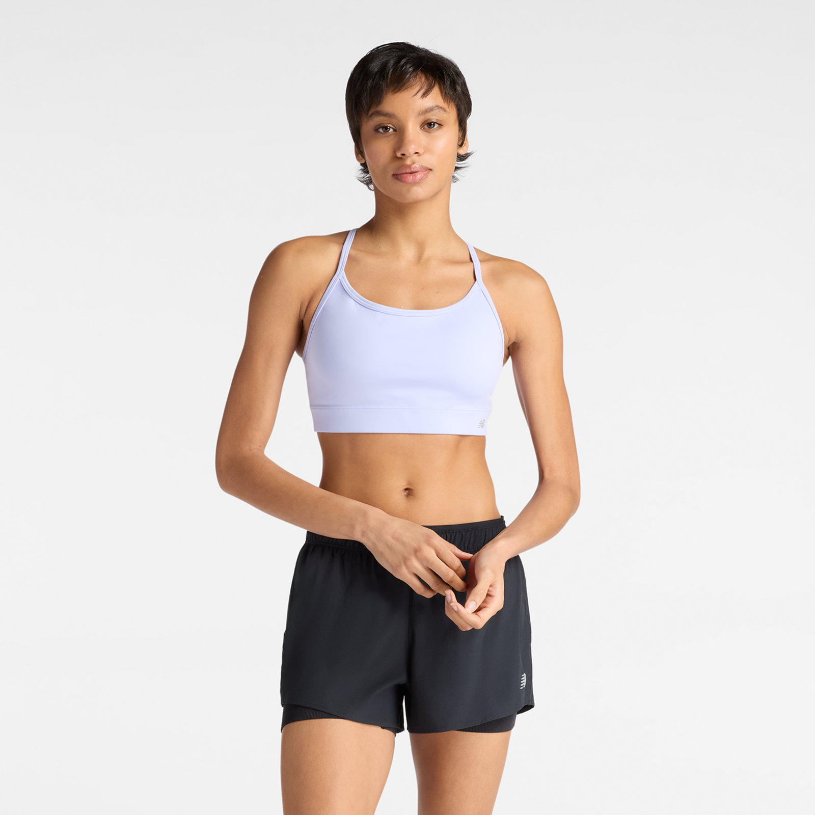 New Balance New Balance W NB Essential Yoga Bra Damen, violett, Grösse: XL Fitted Damen, violett, Grösse: XL