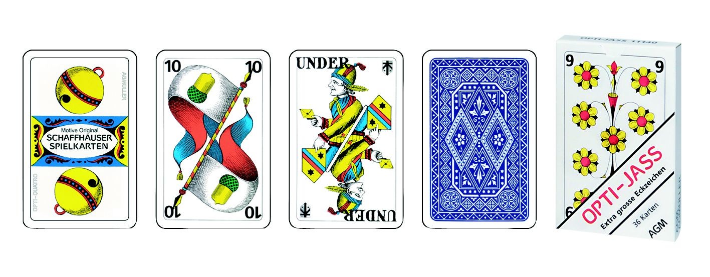 Agmüller Jasskarten 57x89mm , 36 Karten