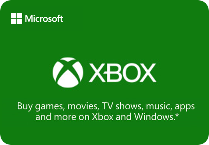 Microsoft Xbox voucher