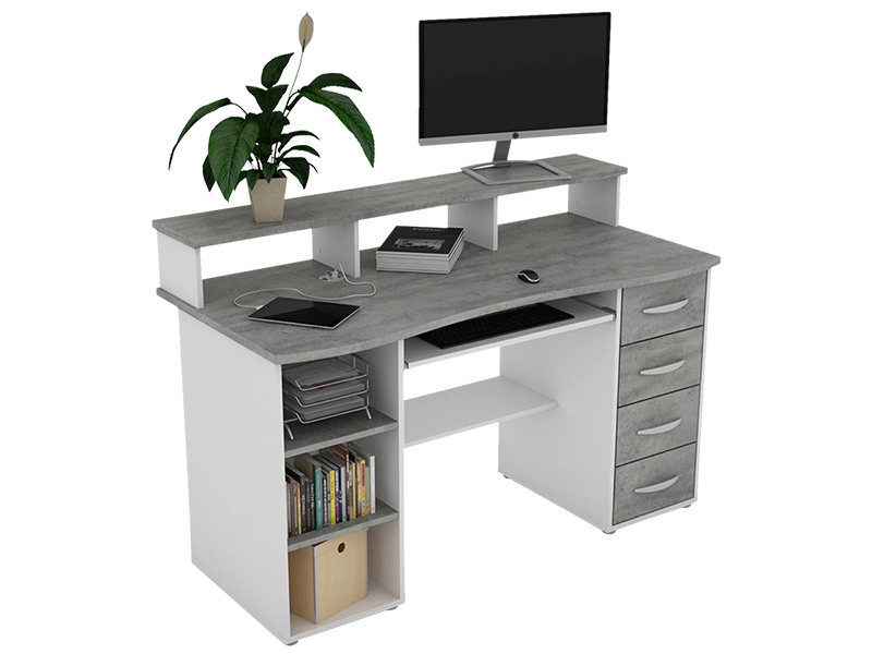 Schreibtisch JONY USB 65x138x93cm weiss