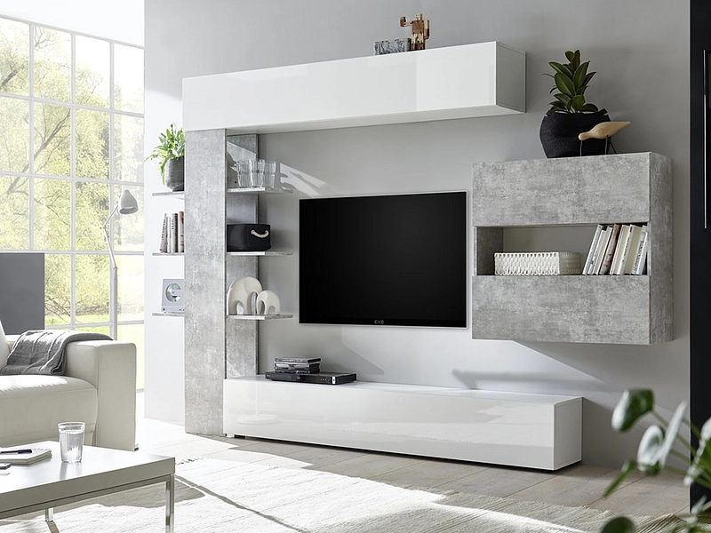 Wohnwand SORENO 30 cm x 257 cm x 187 cm