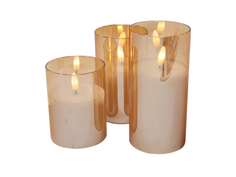 Kerzen-Set EDDIE 3 -teilig