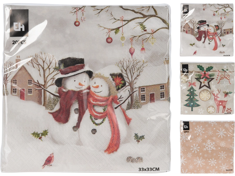 Serviette WALD papier multicolore