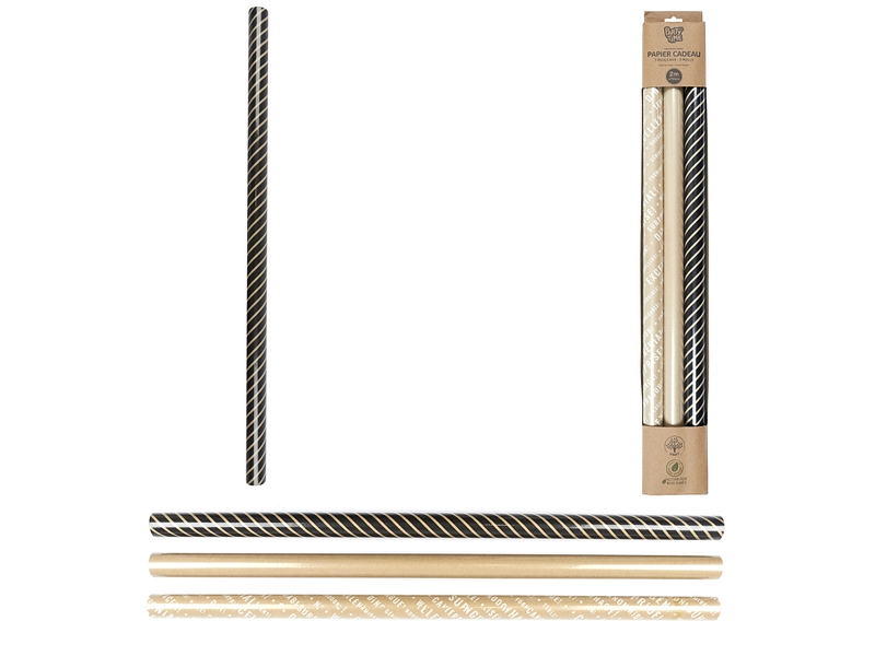 Geschenkpapier KDO rotbraun