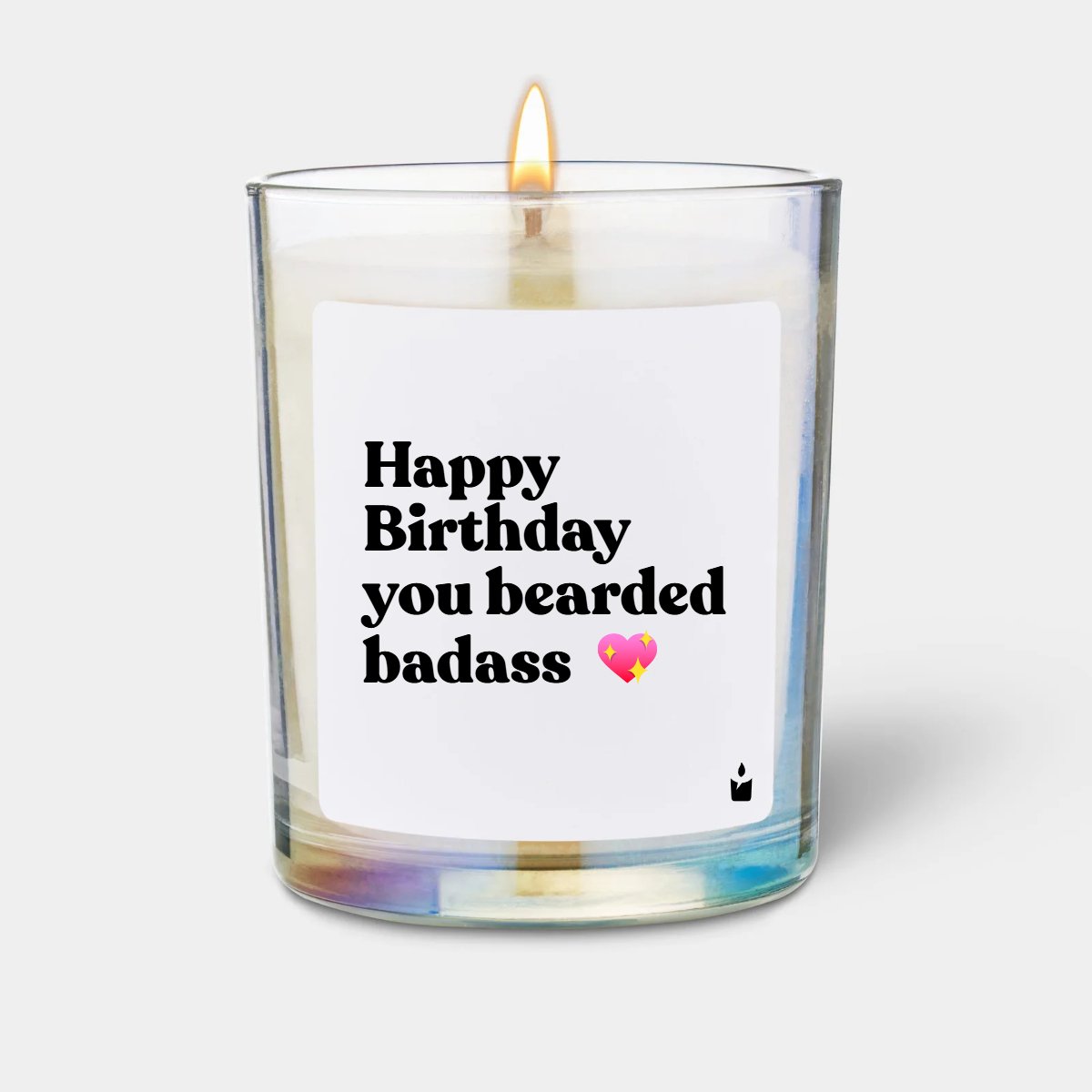 Duftkerze Woody Happy Birthday you bearded badass