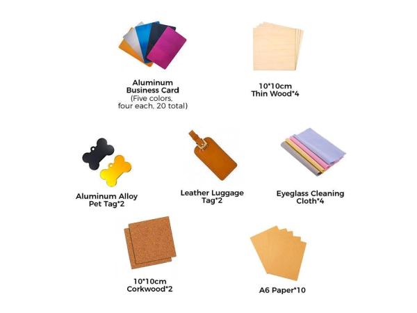 Laserpecker, Zubehör Do it und Garten, Laserpecker LP Materialpaket (44 Stk.) Zubehör Do it und Garten, Produkte & Wohnen