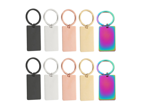 Laserpecker, Zubehör Do it und Garten, Laserpecker Rechteckiger Schlüsselanh. Titan 10 Stk. Zubehör Do it und Garten, Produkte & Wohnen