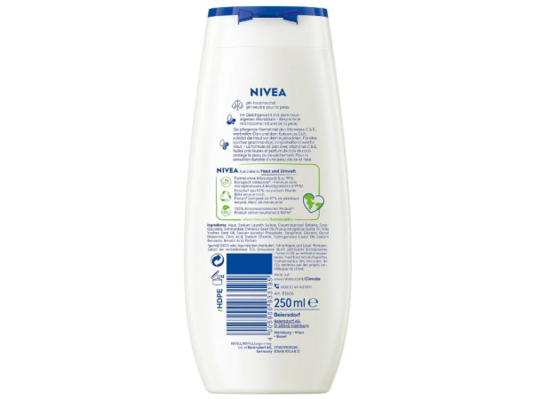 Nivea, Beauty, Nivea Duschgel 250ml Coconut und Jojoba Oil Beauty,