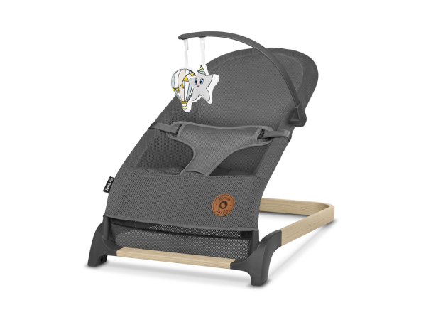 Lionelo, Unsere Neuheiten, Lionelo Babywippe June Air Grey Graphite, Produkte & Wohnen