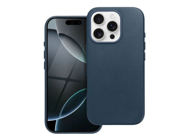 Apple, Weiteres Zubehör, LEATHER MAG COVER mit MagSafe iPhone 16 PRO Blau, Produkte & Wohnen