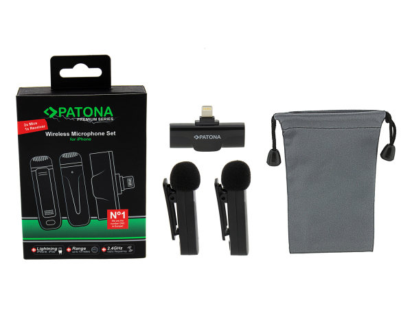 Patona, Licht & Mikrofon, Patona Wireless 2 Lavalier Iphone Set, Produkte & Wohnen